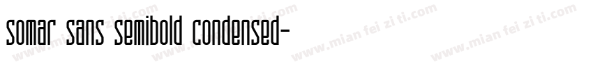 somar sans semibold condensed字体转换
